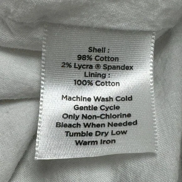 Talbots A-Line Skirt Tan Tropical Palm Leaf Print Size 12P - Picture 5 of 8